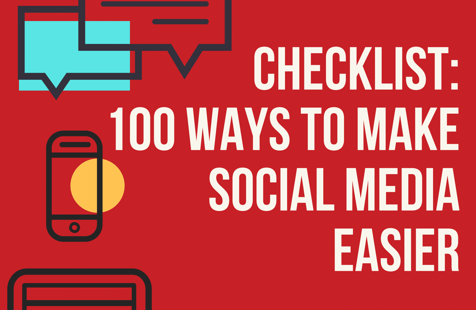 ways to make social media easier