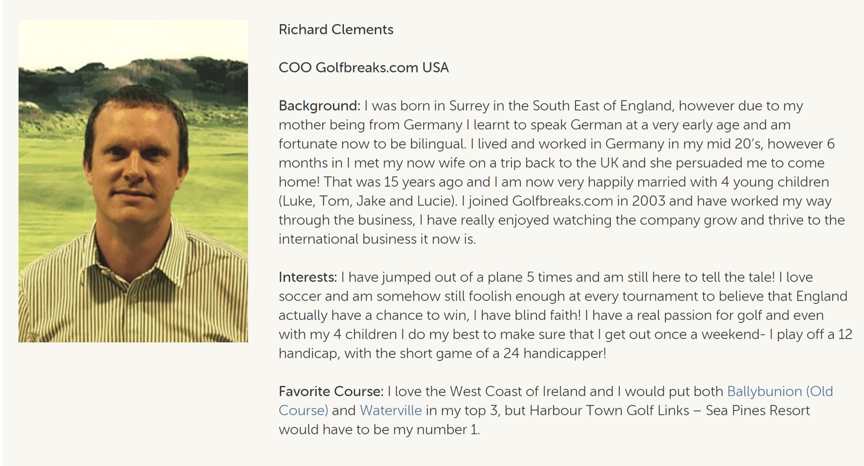 design team page that people stop and read